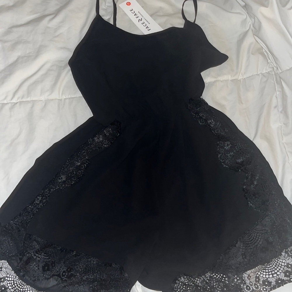 Black Romper shorts size M